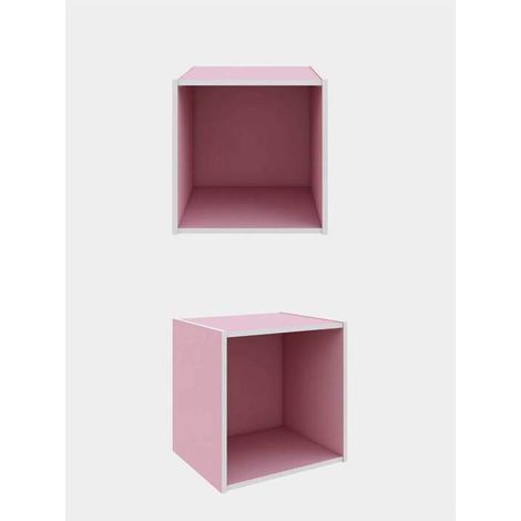 CUBO 35X29X35 CM ROSA
