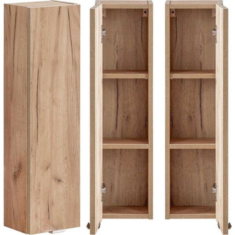 Badezimmer Hängeschrank TOSKANA-56 in Wotaneiche Nb. B/H/T ca. 20/75/16cm (1/3)