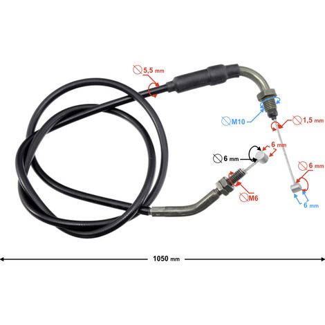 Cable del acelerador para Hyper 125 de inyección (1/3)