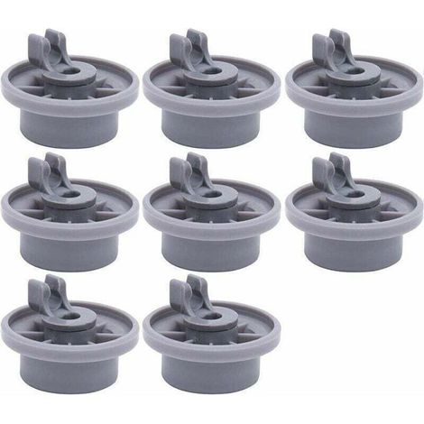 Roues pour lave-vaisselle compatible Siemens Bosch Beko Neff, universelles panier inférieur, 8 pièces (1/4)