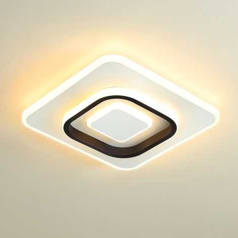 Plafonnier LED Moderne 23W, 3000K/4500K/6500K Lampe Plafond 2300lm CRI≥80, Luminaire Plafonnier pour Salon, Chambre, Bureau, Cuisine et Couloir avec Fonction Mémoire Blanc (1/5)