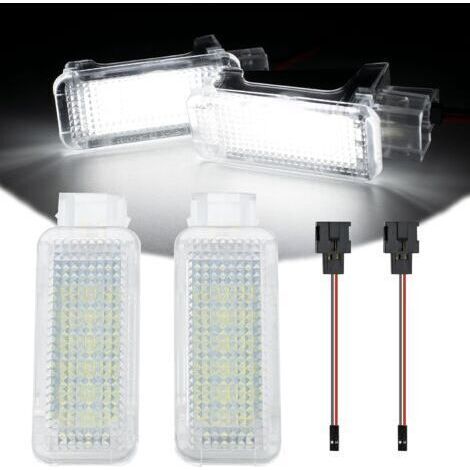 BARKBUSTERS 4 éclairages de sol et intérieurs à LED SMD pour Audi A2 A3 A4 S4 A5 A6 A8 Q5 Q7, installation VW (Plug & Play). (1/4)