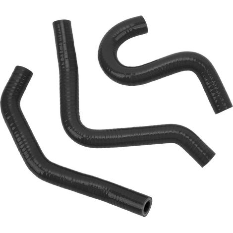 Tuyau de radiateur moto 3 pièces, silicone renforcé haute température résistant, flexible liquide de refroidissement pour CR80R CR85R, noir (1/5)