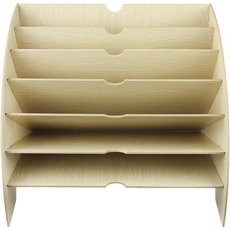 YMYNY File Organizer, Wooden Sorter, Paper Tray, Office Storage for A4 Paper, Magazines and Documents (36.5 x 28 x 28 cm)