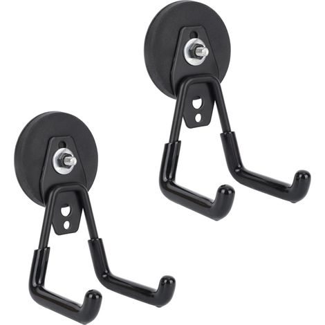 2pcs Crochet Garage Charge Lourde, Crochets Magnétiques Robustes pour Garage pour Suspendre Échelles Outils Électriques Boîtes à Outils Pelles (1/5)