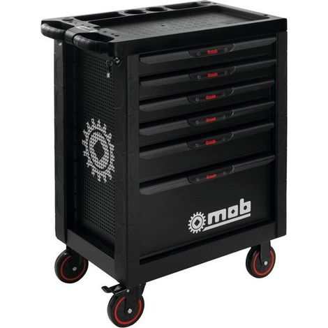 Servante BLACKLINER 3 modules 6 tiroirs MOB (1/4)