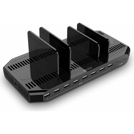 LINDY Station de Charge USB 10 Ports, 120W (73435)