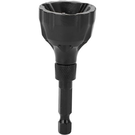 Outil d'ébavurage pour chanfreinage externe, outil d'extraction de bavures en carbure pour filetage, réparation de boulons endommagés 3‑20 mm (1/8 po)‑Tige hexagonale à 3 cannelures de 4/5 po (1/5)