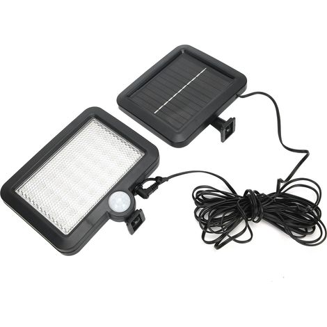 Applique murale solaire à détecteur de présence, lampadaire LED 56 LED, modèle split, lampe solaire pour cour intérieure, éclairage extérieur pour pelouse (1/5)
