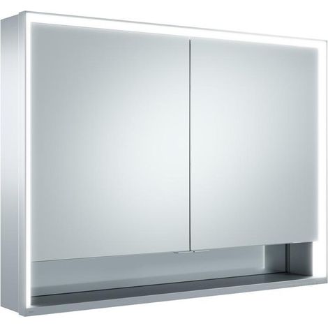 KEUCO Royal Lumos Spiegelschrank Wandvorbau 2-türig, kurze Tür, (1/4)