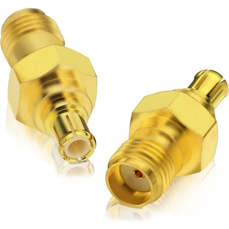 Adaptateur Antenne Dab, Connecteur RF de MCX Mâle vers SMA Femelle Convertisseur / Embout / Raccord, pour Radio DAB+,2 pcs (1/5)