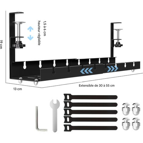 Sous la table cadre de câblage sous la table ligne de rangement ligne de finition table table rangée routeur stand Box walk Line God