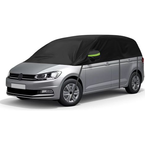 Housse de Voiture Imperméable Remplacement pour VW Touran 2015-2024, Demi Housse de Voiture Résistante Aux UV, Anti-Poussière Demi Garage, pour Extérieur et Intérieur,Personnalisé pour VW Touran 2015- (1/5)