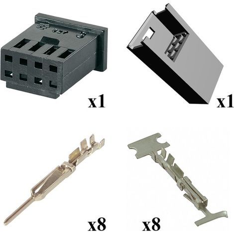 Kit Connettore Modu 2 Maschio Femmina 4x2 Vie