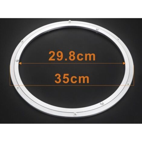NALOOKAMIC Roulement De Plateau Tournant en Métal, Rond Pivotant Base, Rotatifs 360°, Roulements à Billes à Une Rangée, pour Les Charges Lourdes, ø35cm (1/3)