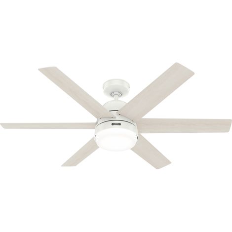 DC Ceiling Fan Arete White with Lights & Remote