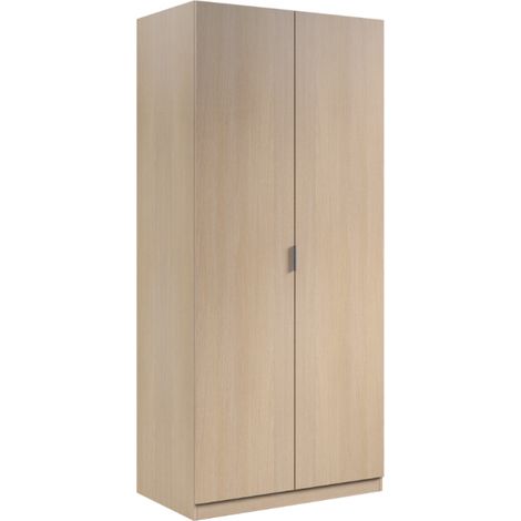 Guardaroba 2 Ante - Armadio Camera da Letto Marrone Rovere 52x180h cm (1/7)