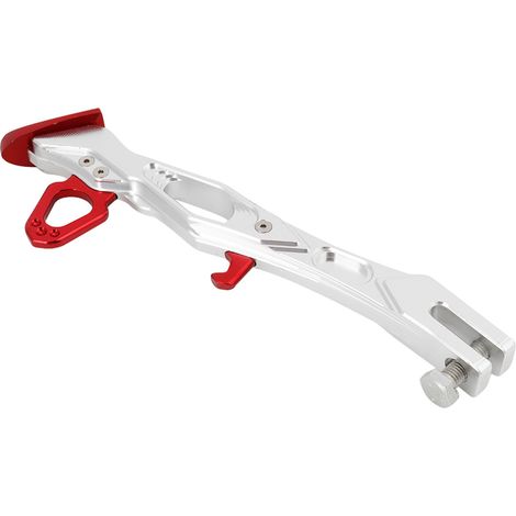 Béquille latérale en alliage d'aluminium pour moto, trépied, support de béquille de stationnement B05026 (rouge) (1/5)