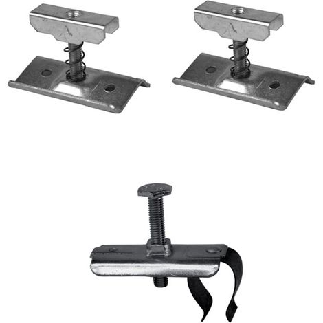 RAM – Support radiateur tubulaire en acier zingué – Fixation à vis et clip – Résistant à la corrosion – Pour radiateurs fonte ou acier