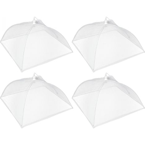 Lot de 4 cloches alimentaires pliables, couvercle anti mouches - 44 x 44 cm - Linxor (1/5)
