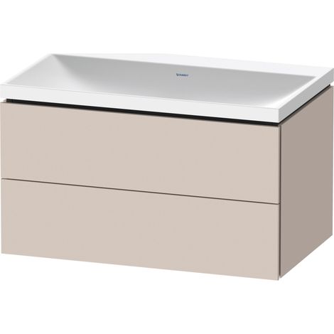 Duravit L-Cube c-shaped Ensemble suspendu, 2 tiroirs, sans