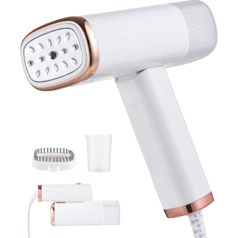Défroisseur Vapeur, Fer à Repasser de Voyage Portable pliable, 1000W 120ML Réchauffage Rapide Défroisseur à Main Vapeur à Vêtements, Réservoir d'eau Amovible avec Brosse, pour Maison, Bureau, Voyage (1/5)