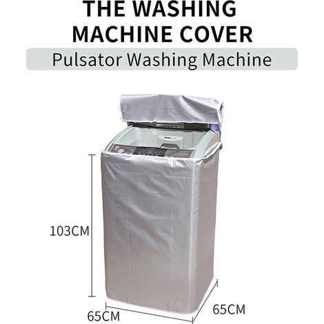 Housse de protection imperméable pour sèche-linge à chargement par le haut-AquaForge (1/5)