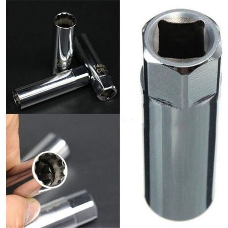 Un jeu de deux douilles à bougies d'allumage et un outil d'extraction de douilles à bougies d'allumage à paroi mince (14 mm + 16 mm). (1/4)