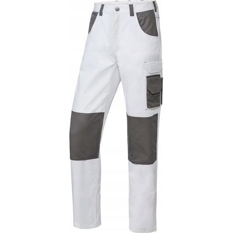 1 pantalon de travail, en polyester et coton, ceinture semi-élastique, poches outils, taille 46 (1/3)