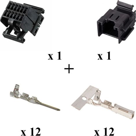 Kit Connettore Multilock Serie 040 maschio-Femmina 12 Vie