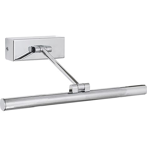 Saya - Applique Led Salle De Bain 8W Ip44 3000K 600Lm En Métal Finition Chrome - Éclairage Pour Miroirs Et Tableaux - Groupe Rossini (1/3)