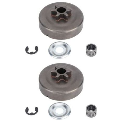 Lot de 2 pignons de Tambour d'embrayage pour tronçonneuse STIHL 017 018 021 023 025 MS170 MS180 MS210 MS230 MS250 1123 640 2003 (1/5)