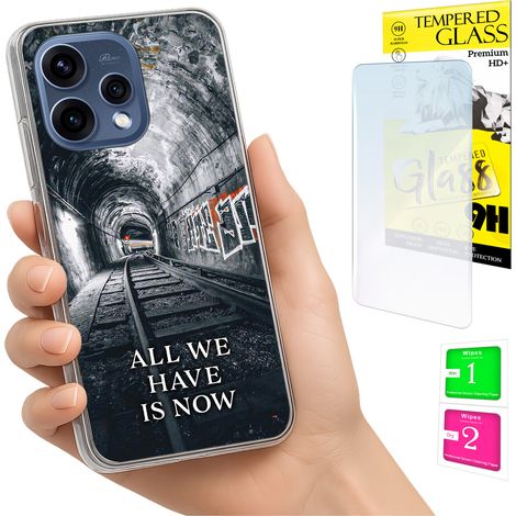 Custodia per Oppo Reno 15 5G, cover fotografica, cover posteriore + vetro 9H (1/5)