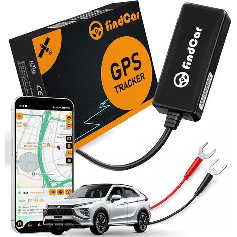 Traceur GPS pour Voiture Moto et Camion avec Connexion Directe à la Batterie et Carte SIM Intégrée, Suivi avec Application, Alerte Antivol Zone Sécurisée et Vitesse (1/5)