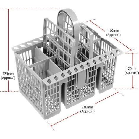 Original Besteckkorb (AS0009073, 1883200100) Kompatibel mit Geschirrspülern von BLOMBERG, DIPLOMAT, IKEA ELECTROLUX, HYGENA, IKEA, POLAR, SIEMENS, ETNA, NOVY, CONTINENTAL EDISON, TECHNIKA, DE DIETRICH