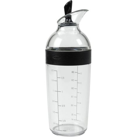 TuseRxln Shaker à vinaigrette – 350 ml – Anti-fuite – 1 pièce – Noir (1/4)