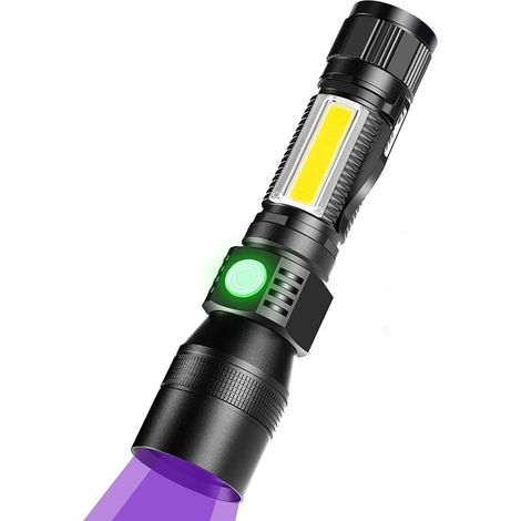Linterna LED compacta a pilas, linterna táctica superbrillante de alta luminosidad, mini linterna resistente al agua para acampar, mini linterna para uso diario. (1/5)