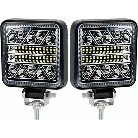 BR-Vie 102W LED-Arbeitsscheinwerfer 10200LM LED-Rückfahrscheinwerfer 12V, LED-Scheinwerfer/Projektoren für Auto, Traktor, Boot, 12-24V LKW, 2 Stück