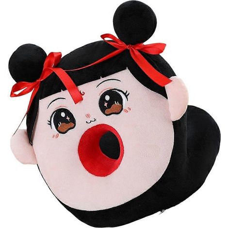 Oreiller en peluche Necha, inspiré de l'anime, idéal pour les étudiants et les employés de bureau. Convient aux étudiants et aux employés de bureau. (1/5)