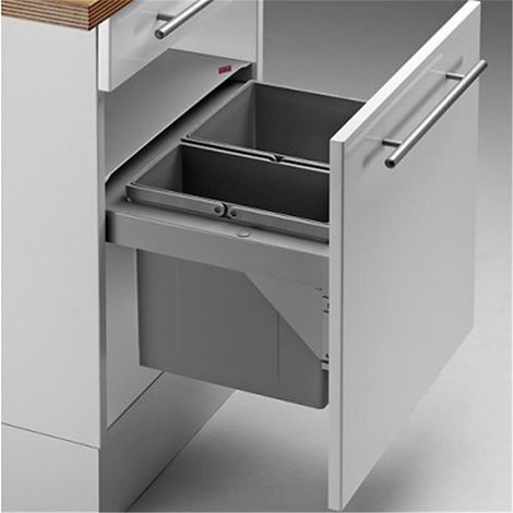 WESCO 839503-11 Einbau Abfallsammler Pullboy Soft 50 SW (17+11 Liter) (1/2)