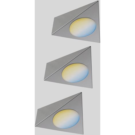 CC Start Trigo Eclairage de vitrine jeu de 3 2.10 W blanc chaud nickel (1/5)