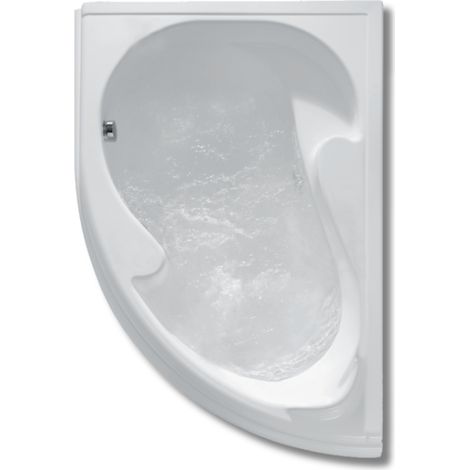 Vasca da bagno asimmetrica in acrilico bianco solo guscio 150x100 cm - Destro