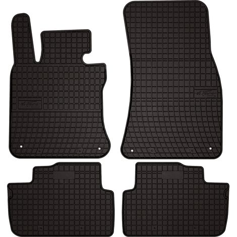 Alfombrillas de goma para coche: BMW Serie 4 F32 Gran Coupé (2013-) - negras, a medida (1/5)