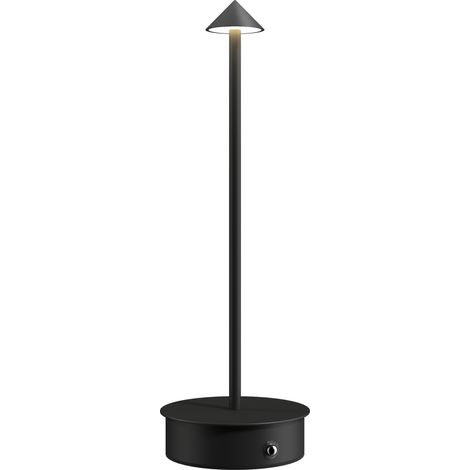 Lampe de table tactile rechargeable USB 3000K/4500K/6500K autonomie 4-8h noir
