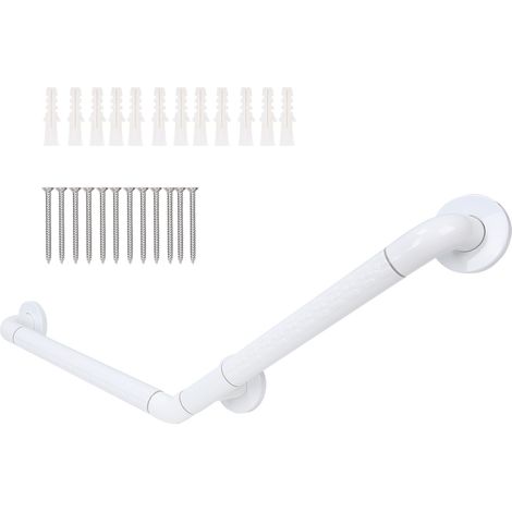Barre d'appui inoxydable antidérapante pour salle de bain, poignée de sécurité murale pour personnes âgées, support stable, finition acier inoxydable, fixation robuste. (1/5)