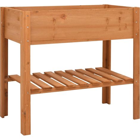 Jardinière de jardin - Balconnière à fleurs 88x43x80 cm Bois de sapin BV201689 - BonneVie (1/4)