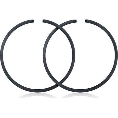 Kit de segments de piston 2Pcs / lot 45mm x 1.5mm pour Husqvarna 51 254 350 353 OLEO-MAC 753 Pièces Tronçonneuse Remplacer 503289010 (1/5)