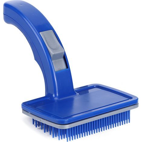 Peigne Démêlant Automatique Bleu pour Chiens - Anti-Tangle et Facilité de Nettoyage (1/5)