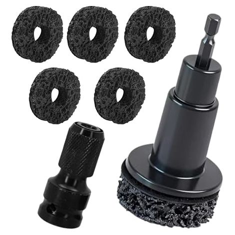 Wheel Hub Sander, Wheel Hub Cleaning Brush, Wheel Hub Cleaning Kit, for Drills and Impact Wrenches 1/2 (1/5)