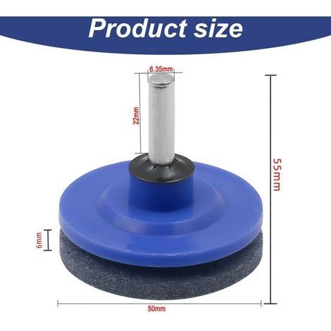 Aiguiseur de Lame de Tondeuse à Gazon Aiguiseur pour lames de tondeuse émoussées lawnmower Dull Blade Sharpener(Bleu, paquet de 4) (1/3)